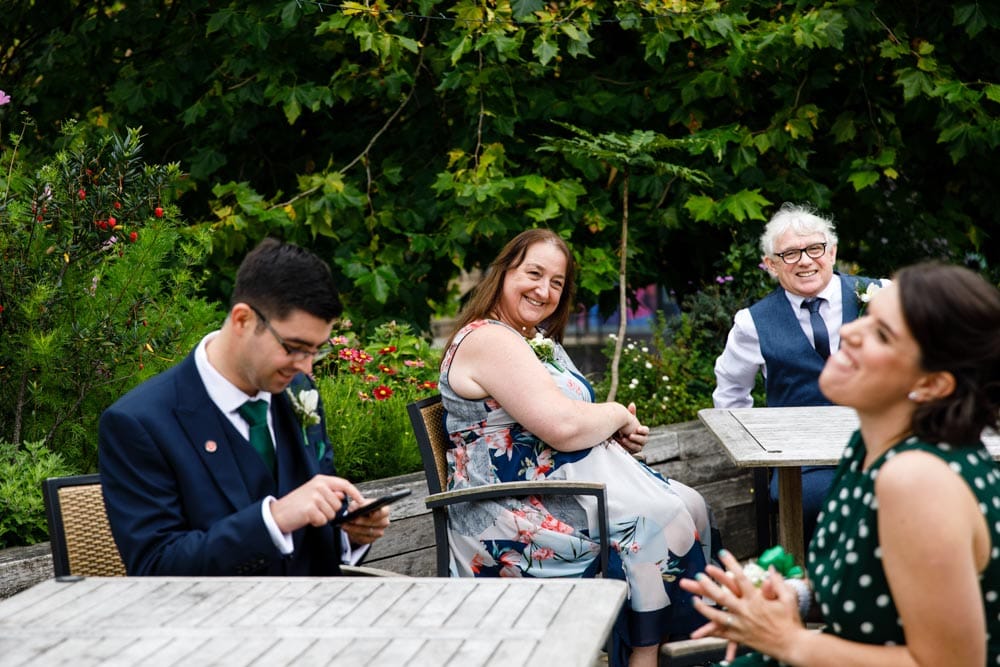 family gathering in castlefield