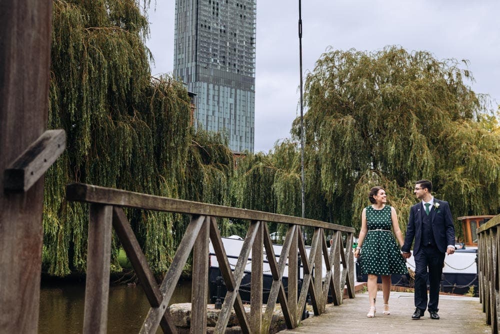 castlefield bride and groom