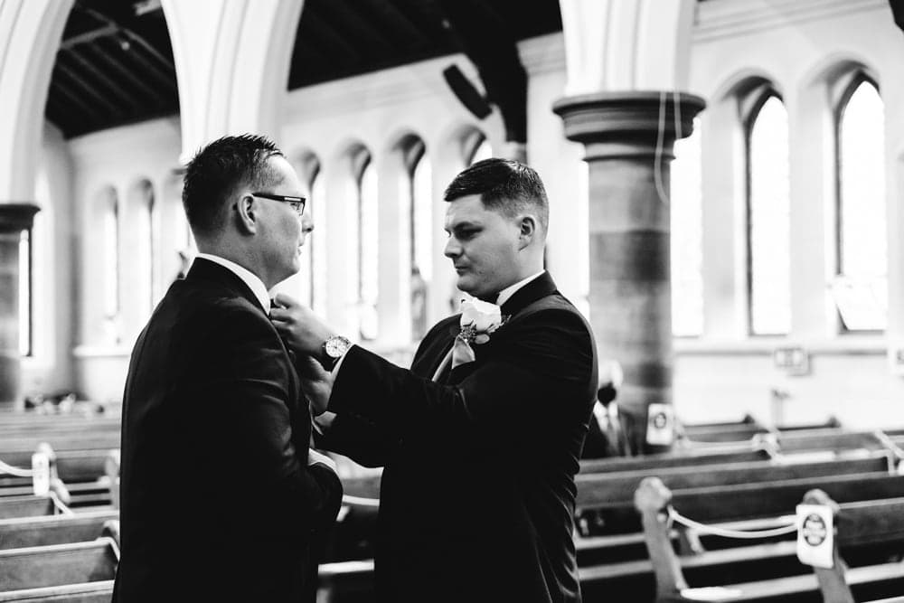 groom in church at st vincents