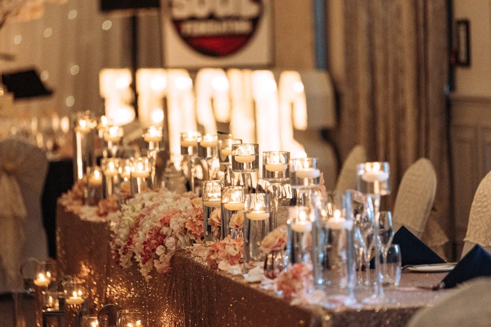 Wedding breakfast at mottram hall cheshire