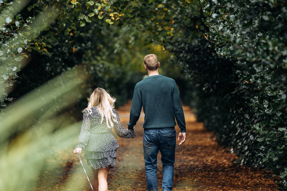Sophie and glen on their engagement photoshoot in the historic town of chester