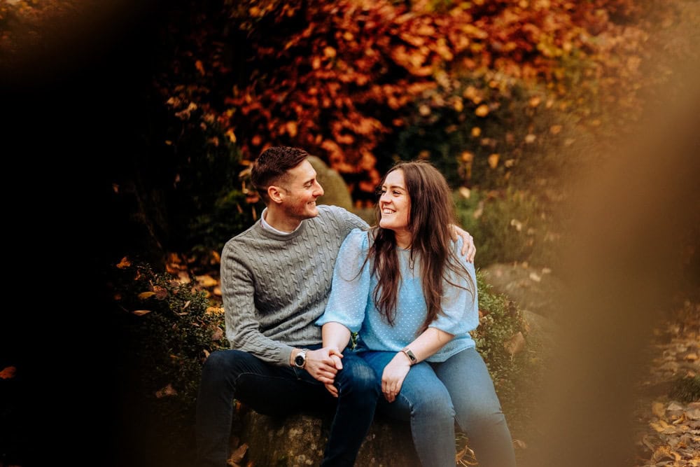 Lauren and Paul enjoying walkden gardens