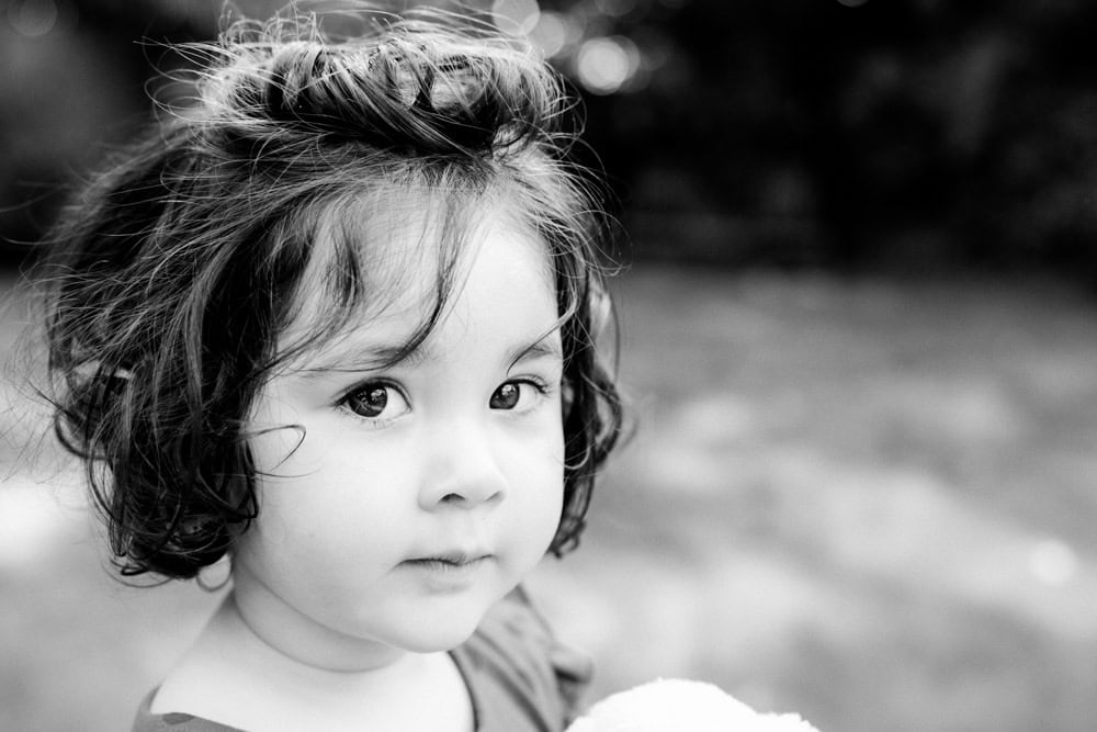 Family photography session in bowden in the back garden of a family home