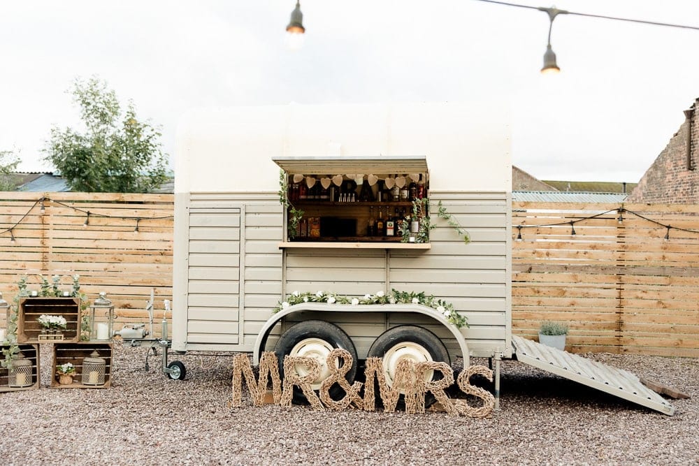 drinks reception at the barn at morley