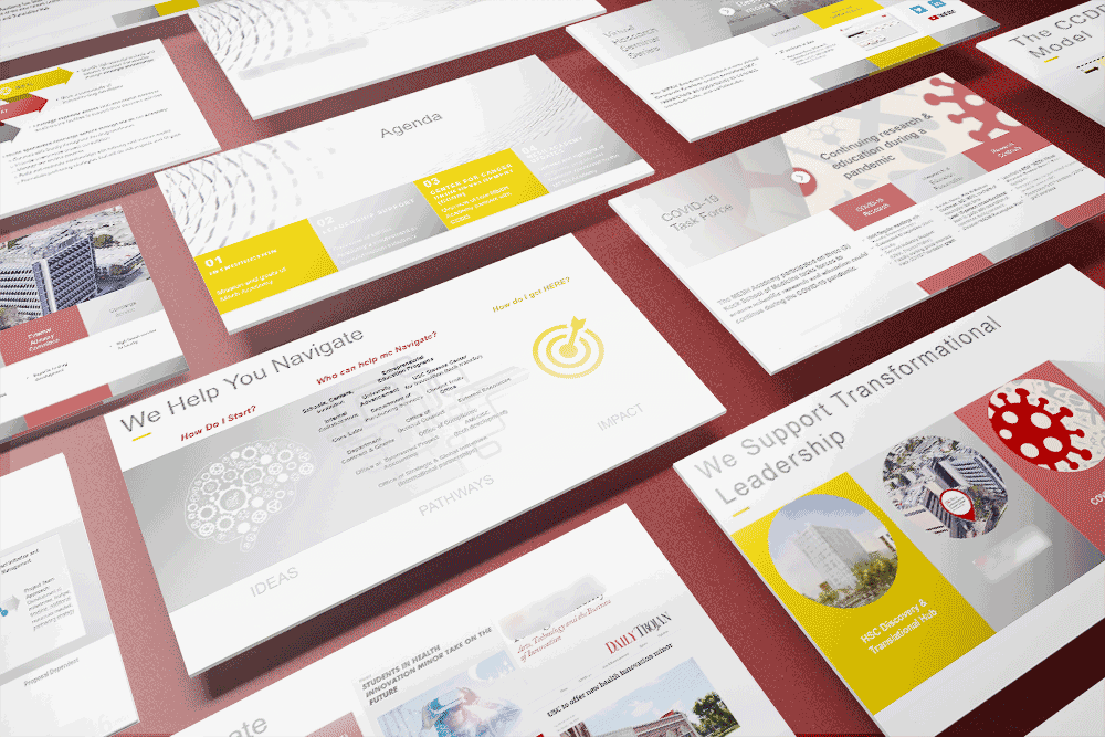 A mockup of a slide presenatation created by JEFS