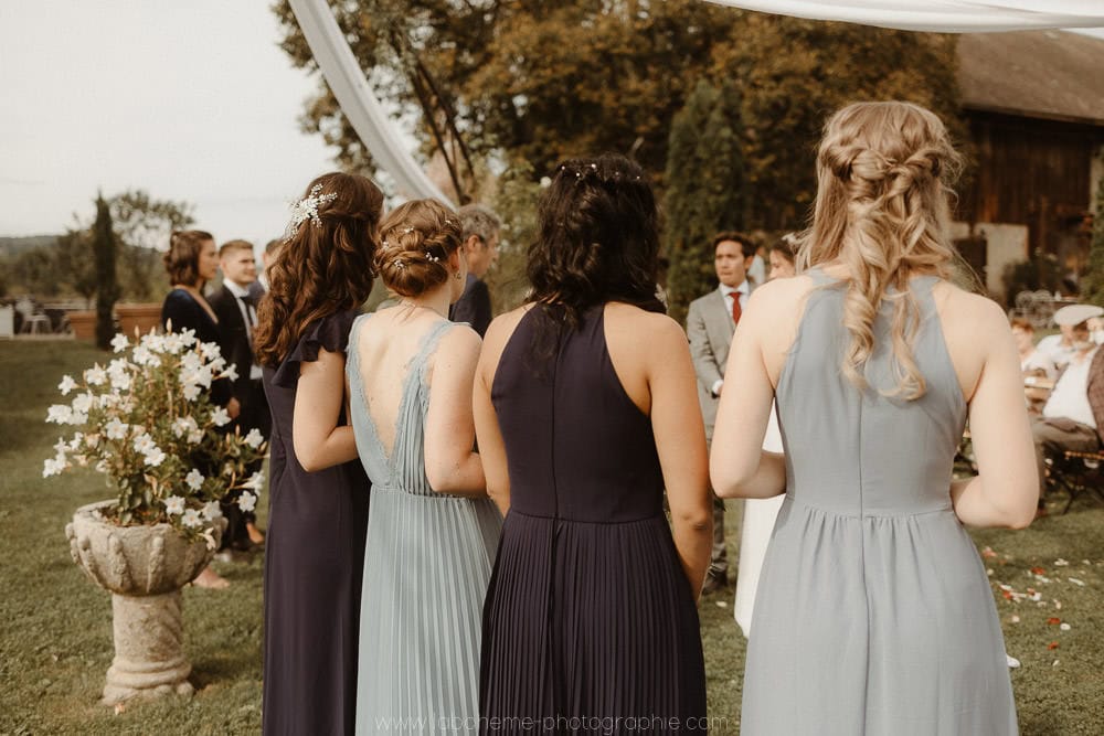 demoiselle d'honneur bleu