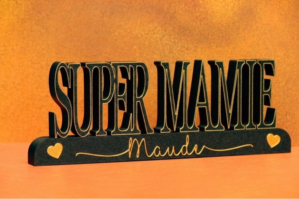 Support SUPER MAMIE personnalisé en impression 3D