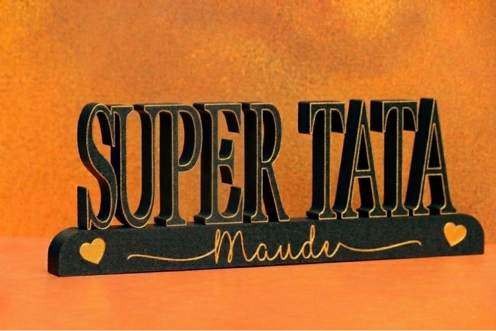 Support SUPER TATA personnalisé en impression 3D