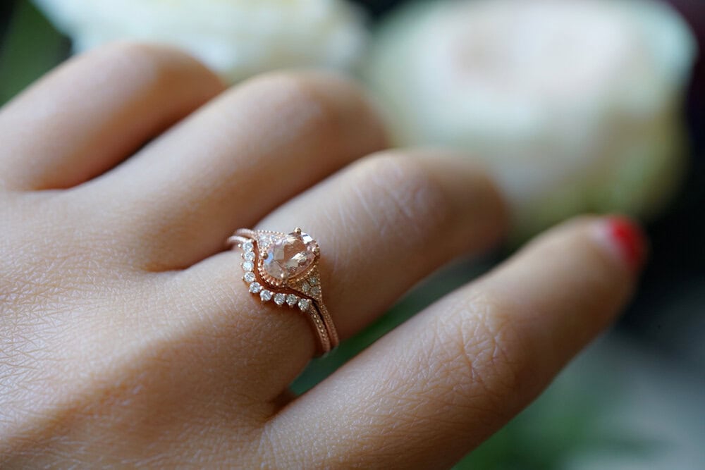 Oval Morganite Ring - Laura - Image 5