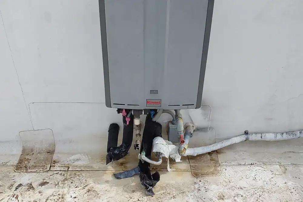 Commercial tankless water heater installed by Will's Plumbing & Testing Service in San Antonio
