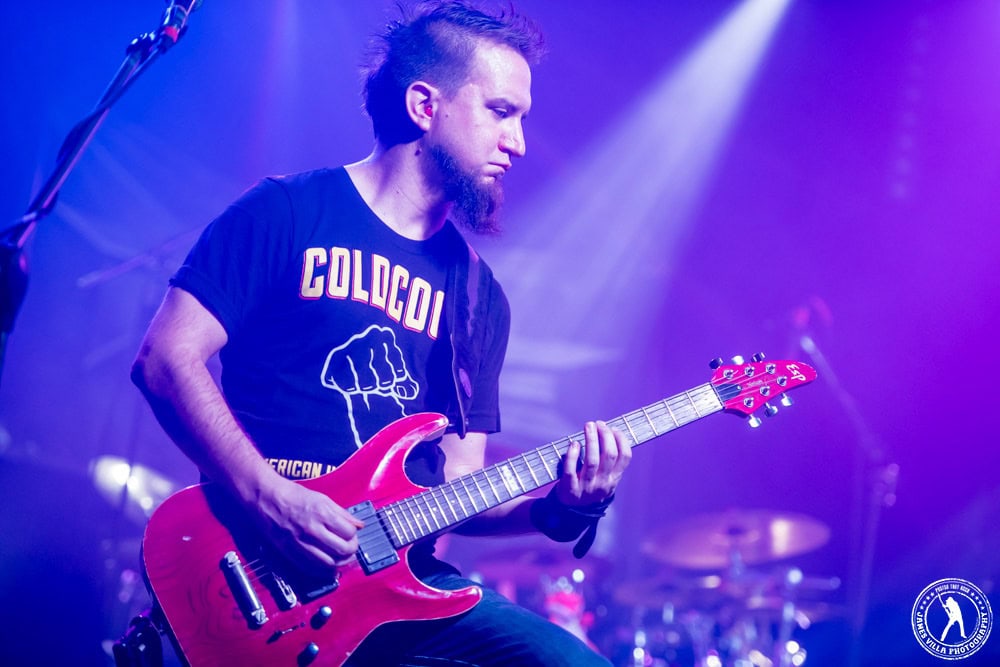 Guitar Player James Brennaman performing with Pulse in 2015 at the Curtain Club in Dallas.