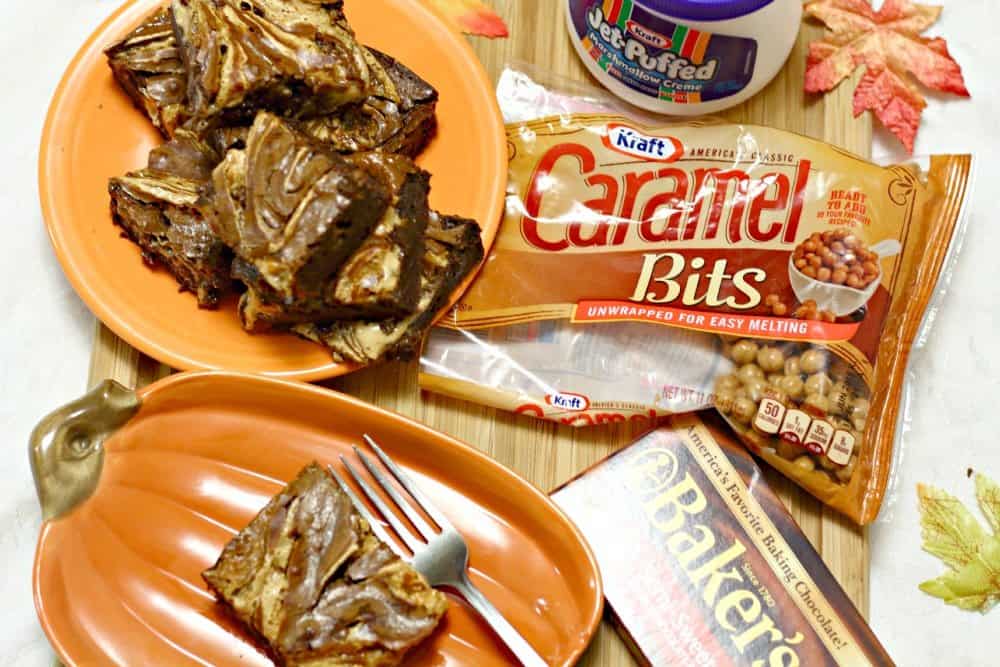 This Easy Homemade Brownies recipe will satisfy your chocolate craving. You will love the fudgy texture with swirls of caramel and marshmallows! 