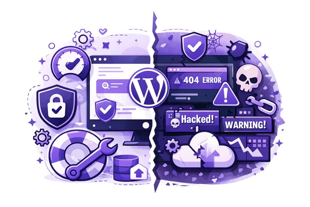 WordPress maintenance risks