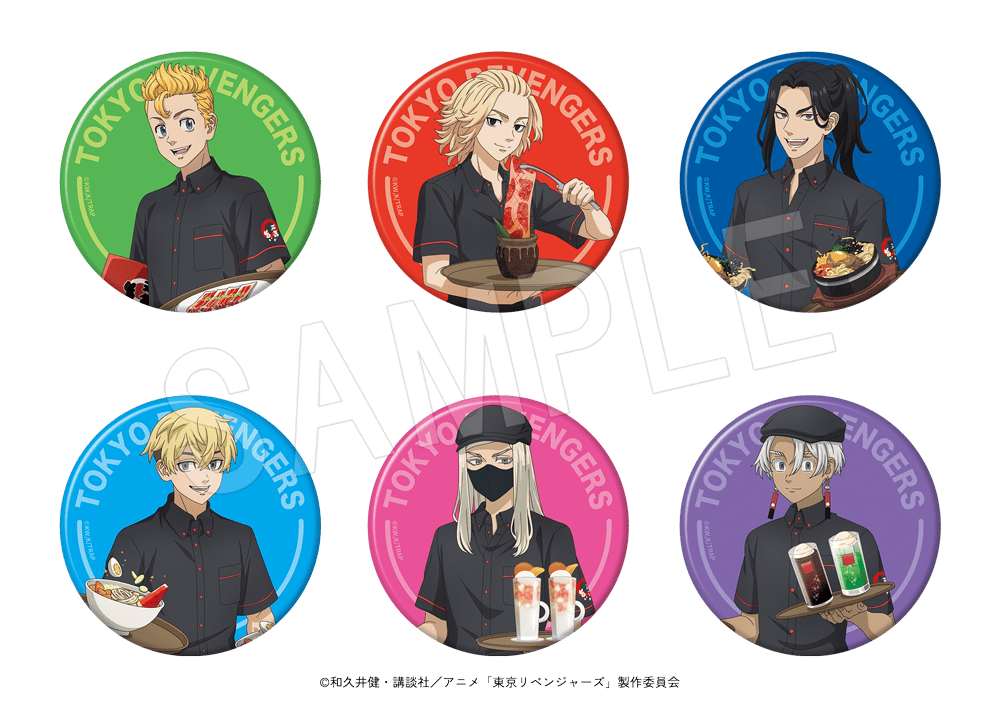 やまなか家店頭で東リべ「トレーディング缶バッチ」が買える！