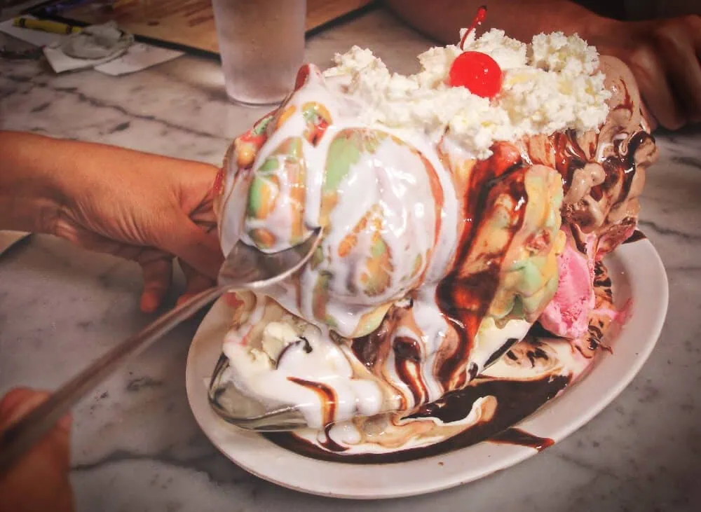 Fenton's Creamery has been Oakland's favorite soda shoppe since 1894. It serves some of the best ice cream in town. Your best bet? One of these drippy, melty, delicious ice cream sundaes!