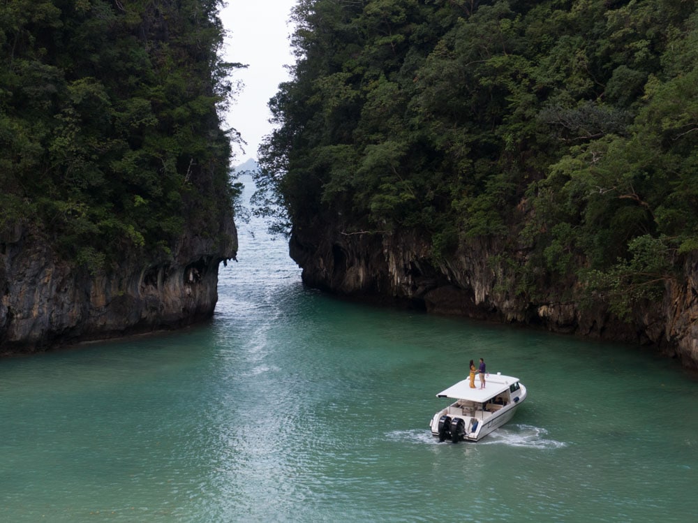 Aerial Prewedding photo Krabi thailand