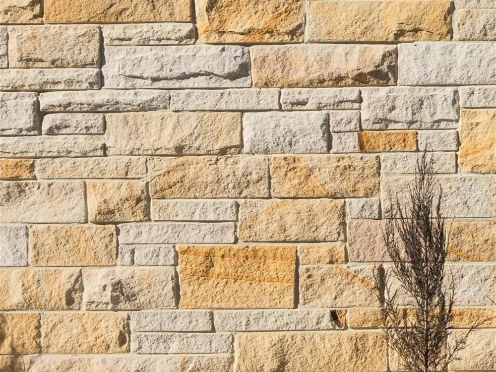 3 set split face stone cladding