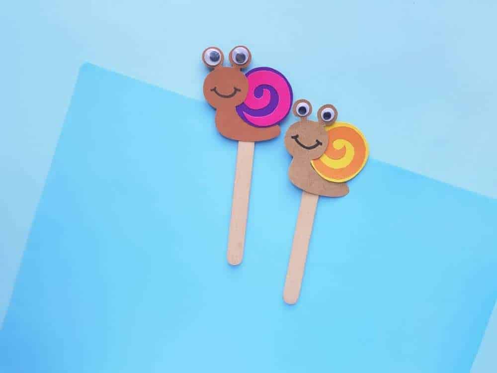 snail puppet crafts