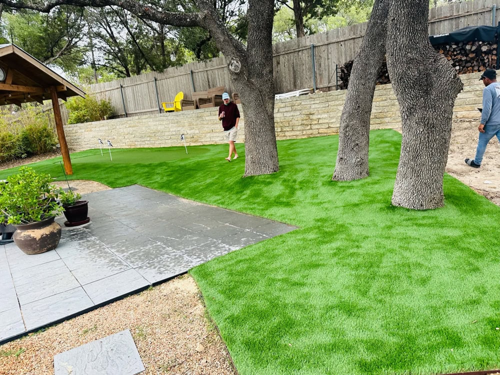 Backyard turf installation backyard turf installation