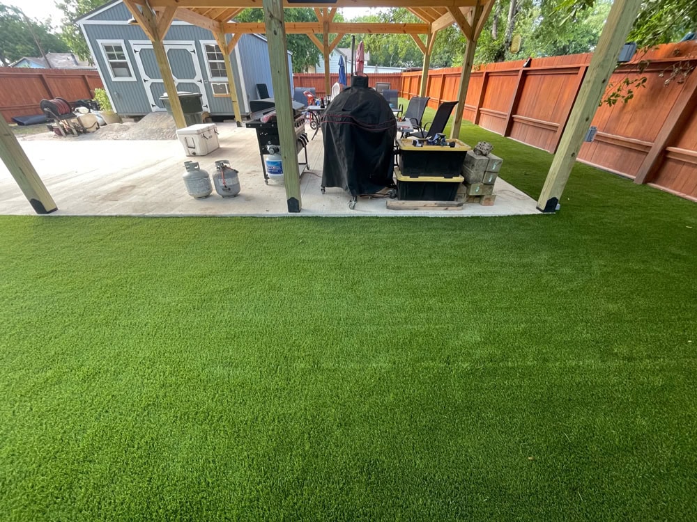 Turf backyard installation turf backyard installation