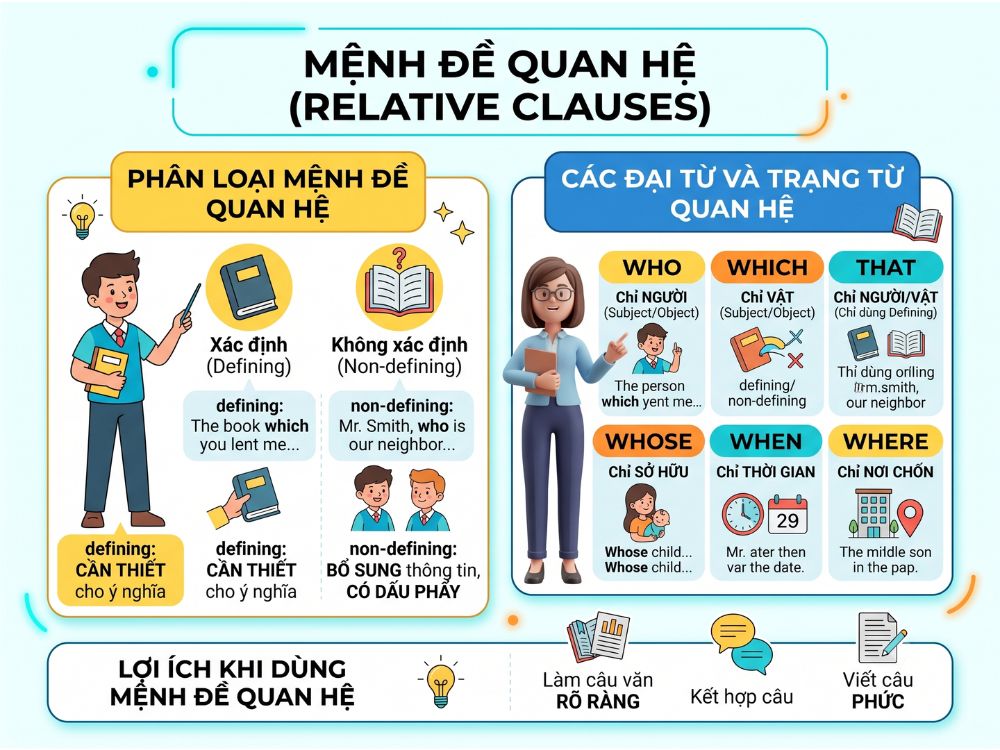 Mệnh đề quan hệ trong tiếng Anh là gì?