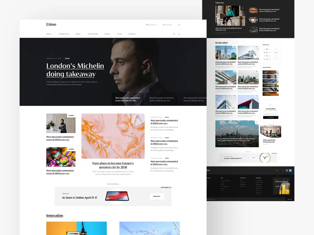 News Website Web Design