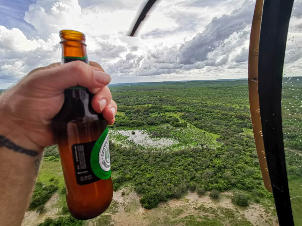 Helicopter pub crawl Darwin