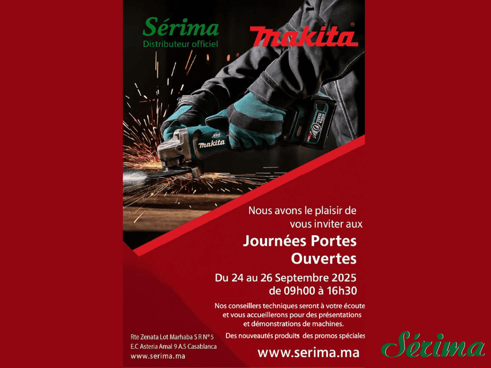 Journées Portes Ouvertes – Makita du 24 au 26 Septembre 2025