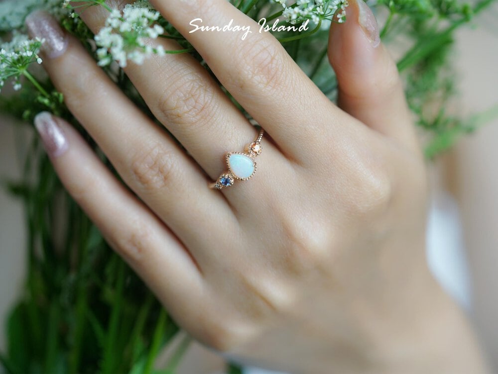 Pearcut Australian Opal Ring - Cristabel - Image 5