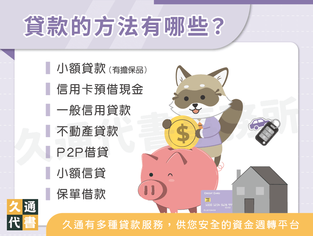 貸款的方法有哪些〖久通代書〗