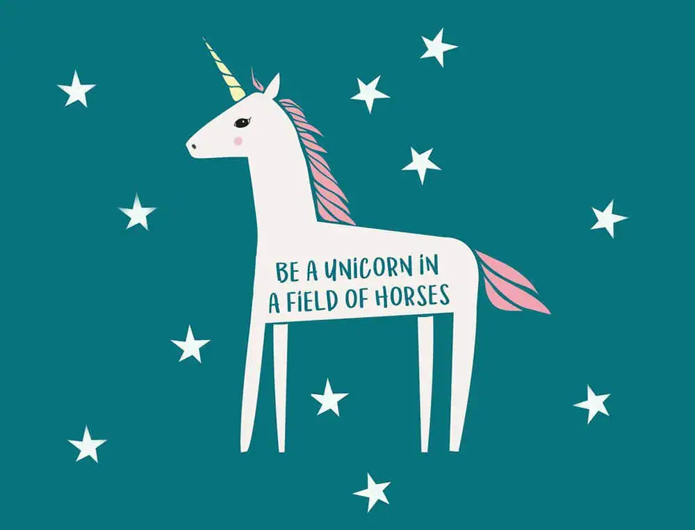 unicorn quote banner