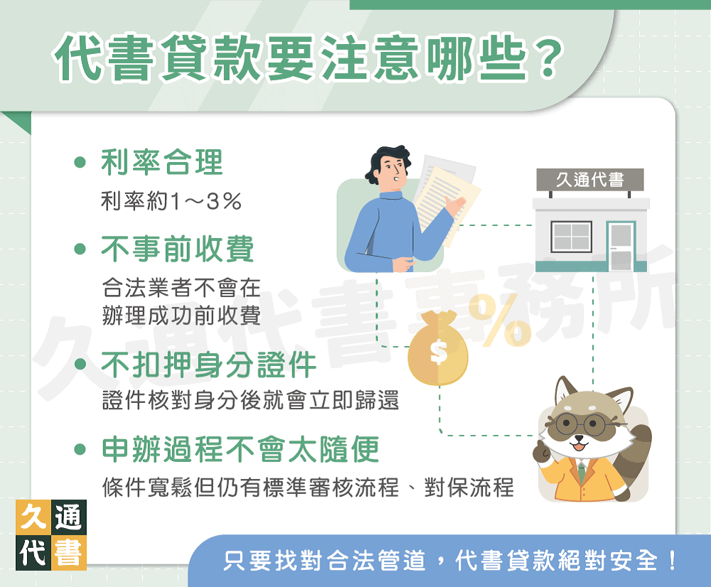 代書貸款要注意哪些〖久通代書〗