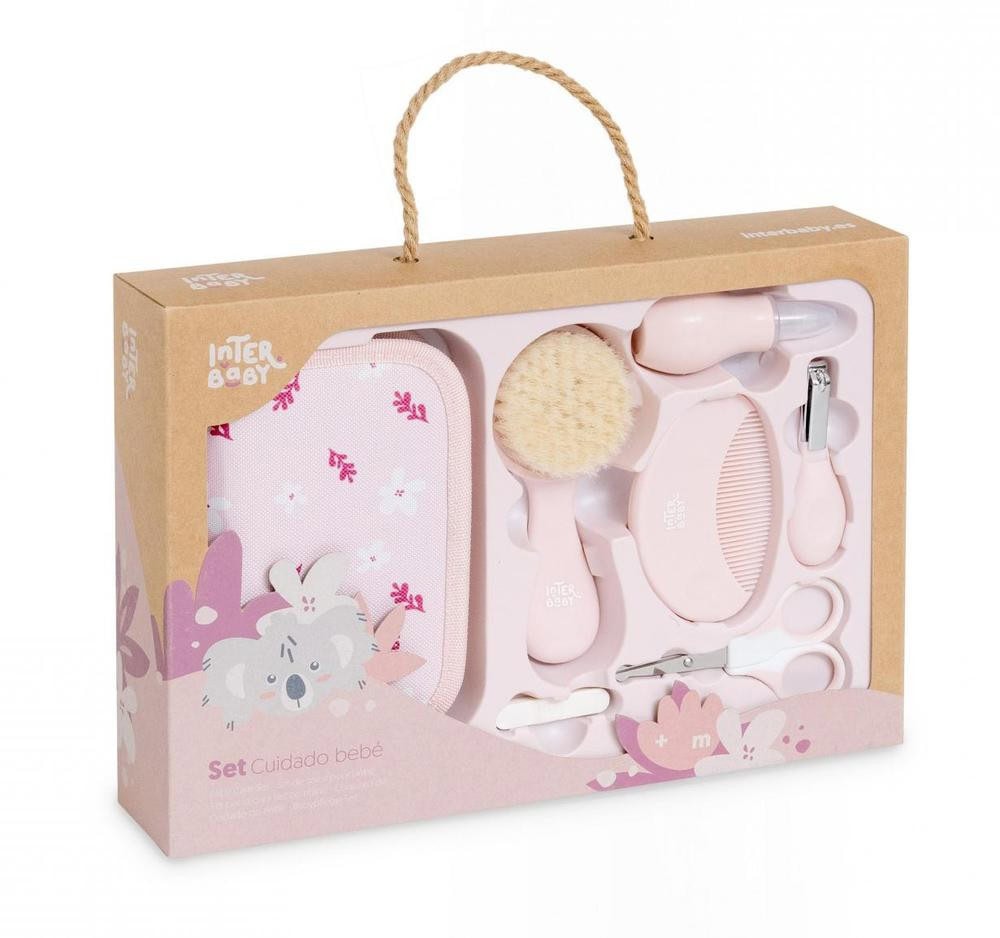 set cuidado bebe rosa