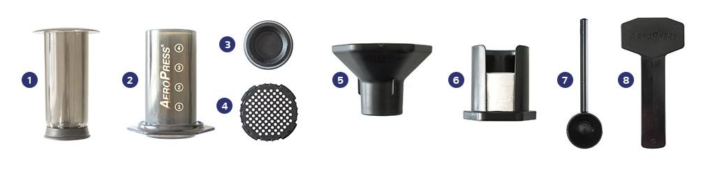 AeroPress Coffee Maker Parts