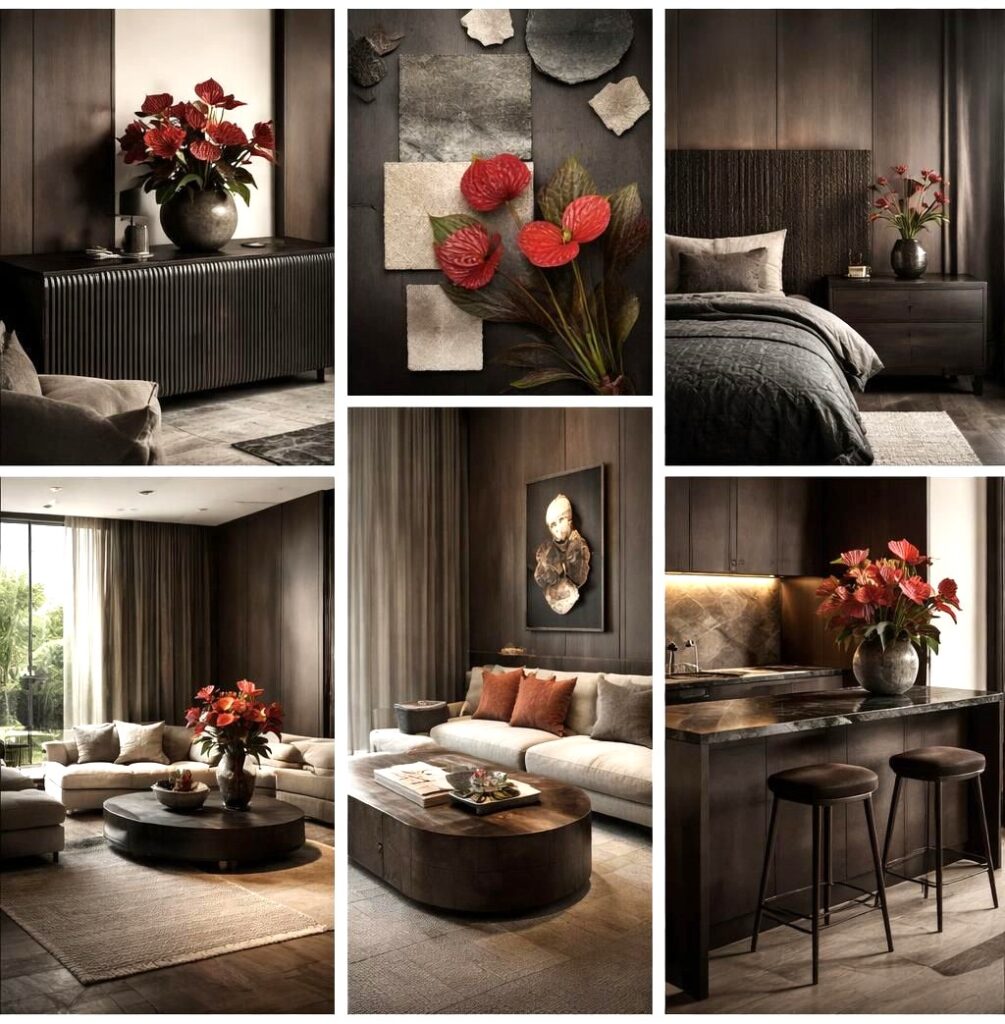 Interiors Aced Anthuriums Home Mood Board