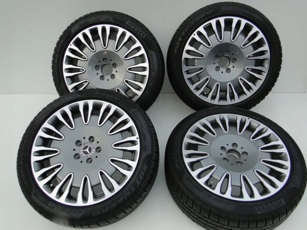 FELGI ALUFELGI 19 217 W222 MAYBACH AMG PIRELLI OPONY ZIMA