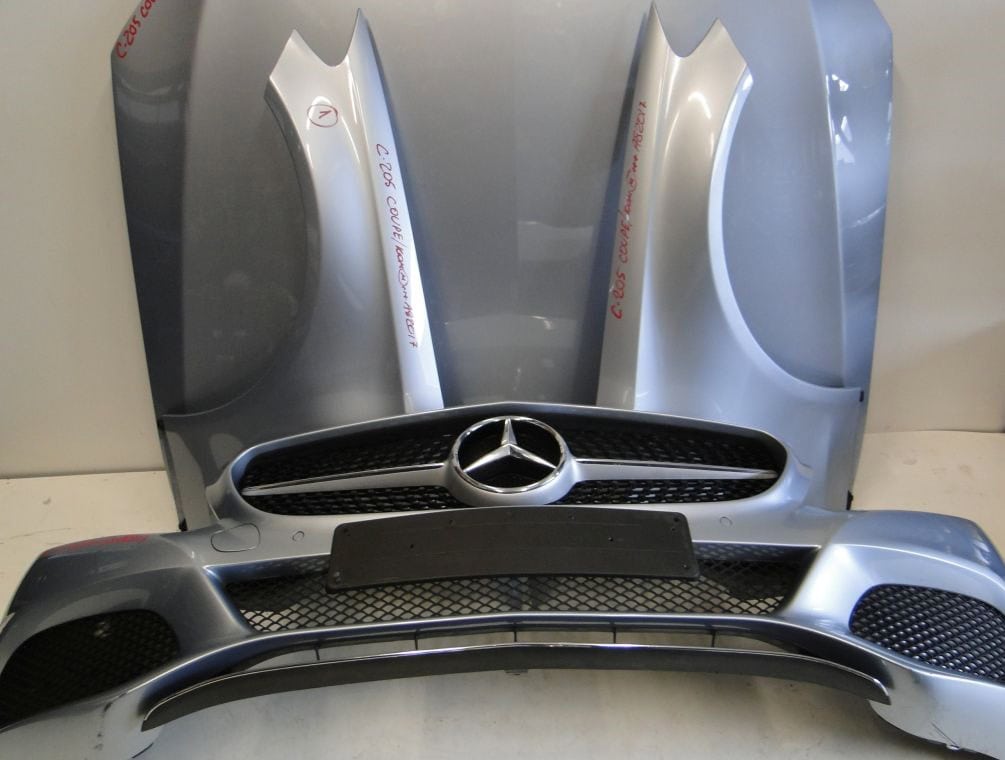 MERCEDES C KLASA W205 COUPE ZDERZAK MASKA BŁOTNIKI LAMPA - obrazek 7