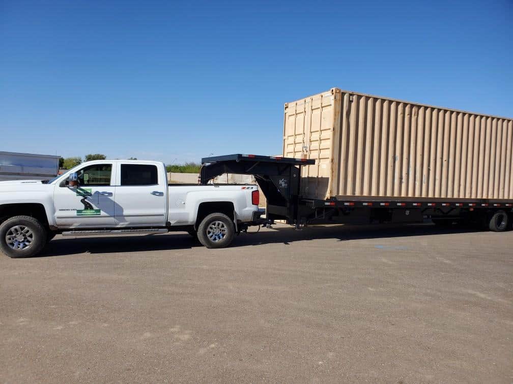 40' Container transport service Phoenix, Az. Service by Freeway Towing & Storage,.