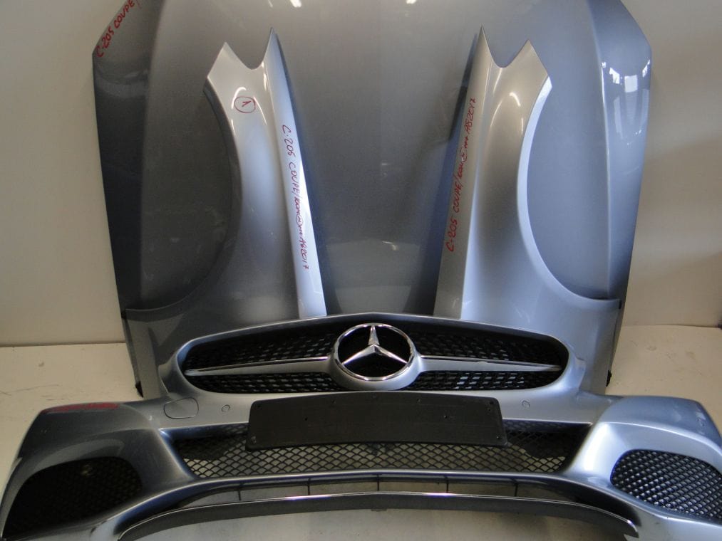 MERCEDES C KLASA W205 COUPE ZDERZAK MASKA BŁOTNIKI LAMPA - obrazek 11