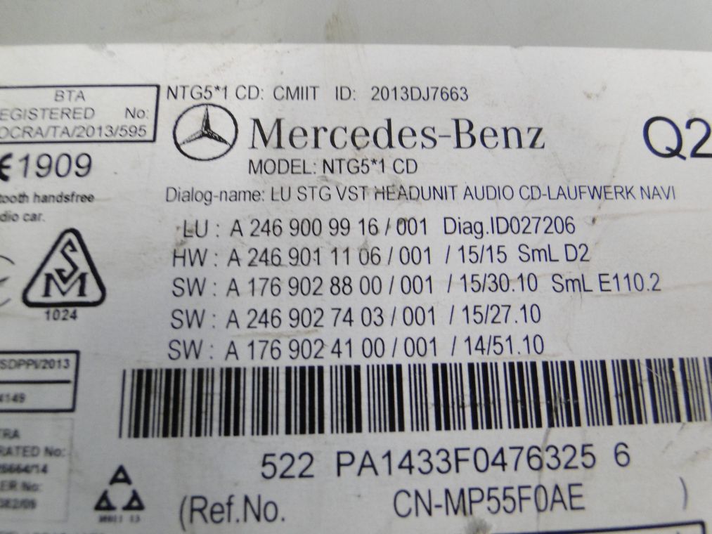 MERCEDES B KLASA W246 MONITOR A2469007314 RADIO A2469009916 - obrazek 10