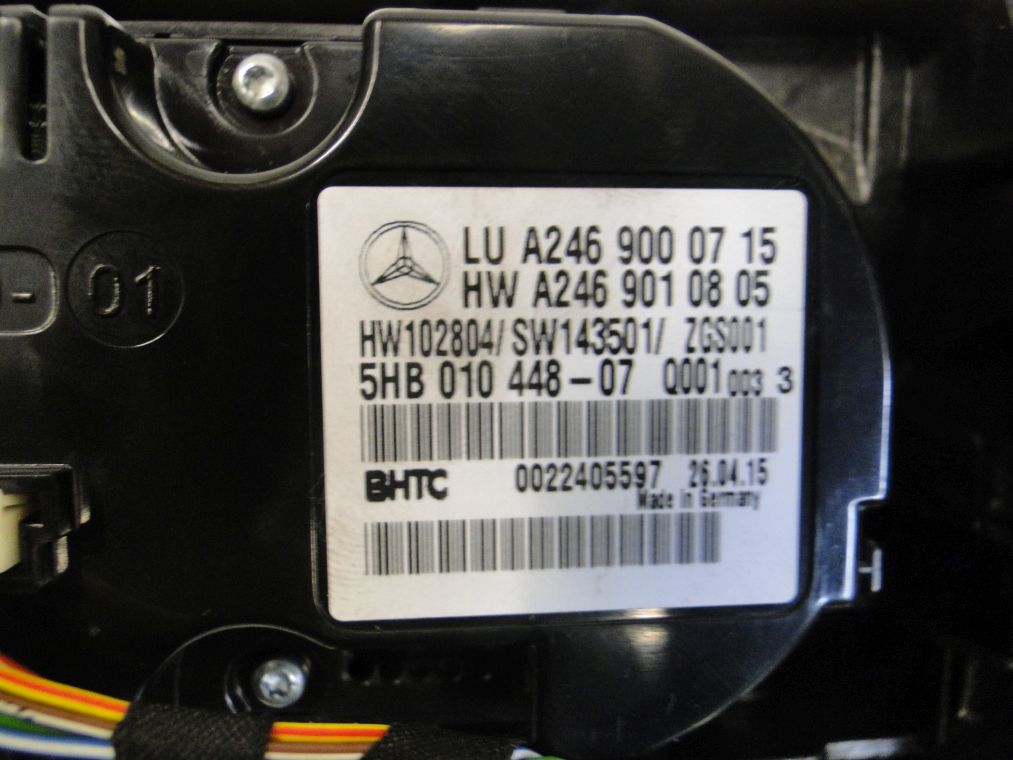 MERCEDES A KLASA W176 B KLASA W246 CLA W117 GLA X156 STEROWNIK W2469000715 - obrazek 2