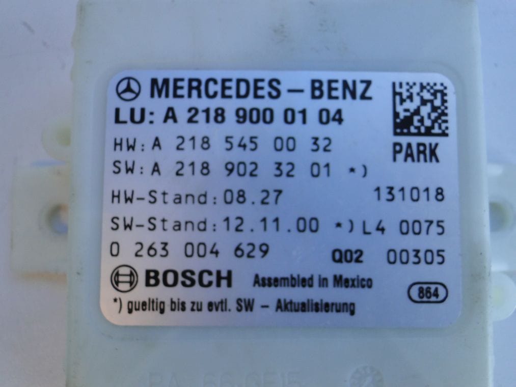 MERCEDES CLS W218 MODUŁ PARKTRONIK A2189000104 - obrazek 2