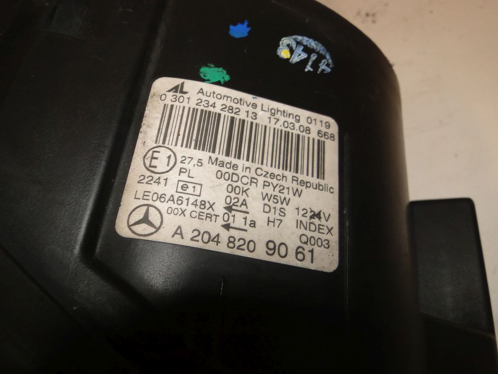 MERCEDES C KLASA 204 LAMPA XENON PRAWA LEWA SKRĘTN - obrazek 9