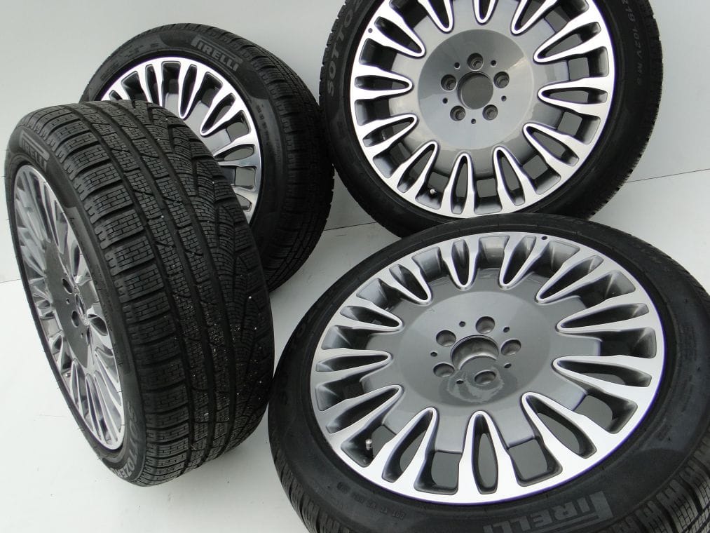 FELGI ALUFELGI 19 217 W222 MAYBACH AMG PIRELLI OPONY ZIMA - obrazek 2
