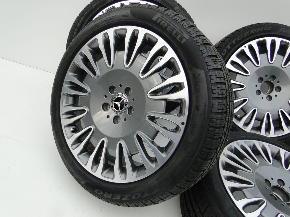 FELGI ALUFELGI 19 217 W222 MAYBACH AMG PIRELLI OPONY ZIMA - obrazek 3