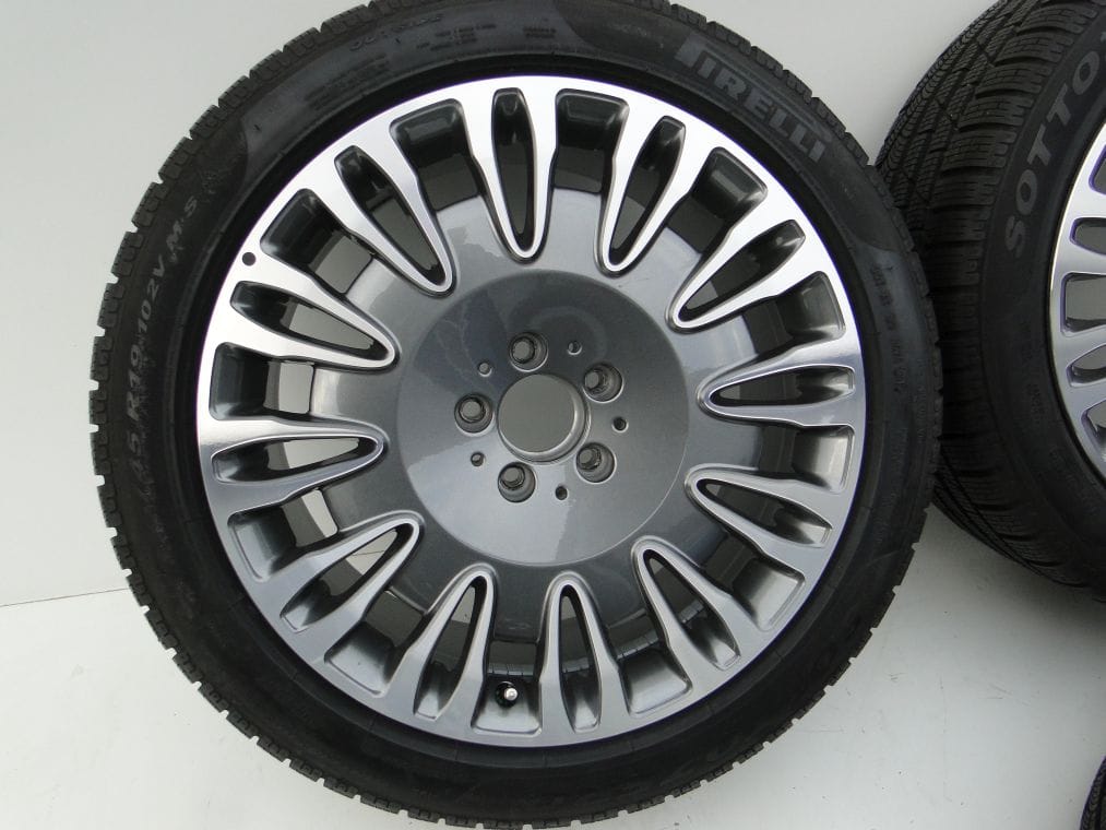 FELGI ALUFELGI 19 217 W222 MAYBACH AMG PIRELLI OPONY ZIMA - obrazek 8