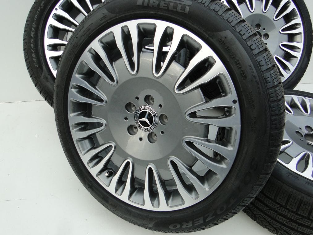 FELGI ALUFELGI 19 217 W222 MAYBACH AMG PIRELLI OPONY ZIMA - obrazek 16