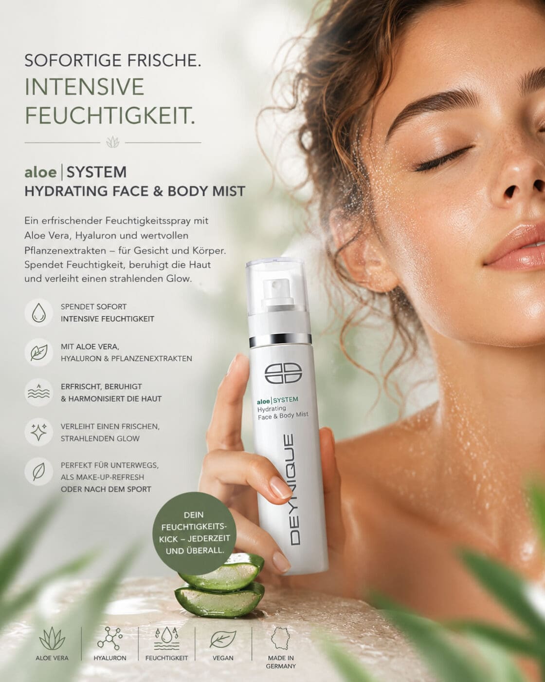 DEYNIQUE aloeSYSTEM Face Body Mist