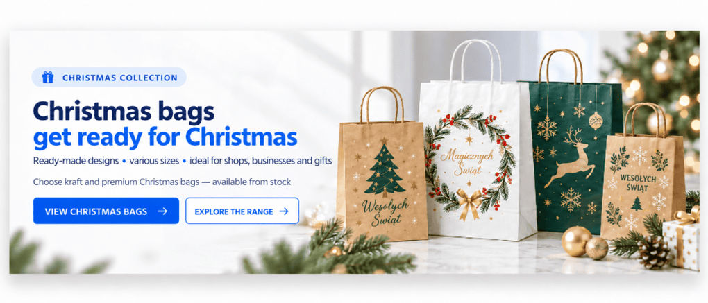 Christmas paper bags — kraft and premium gift packaging