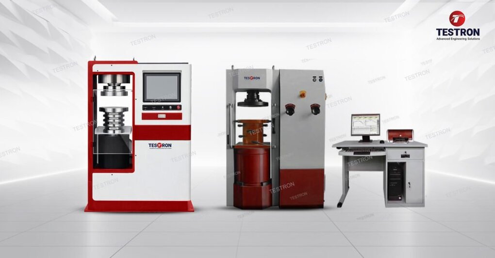 Concrete compression testing machine used for concrete strength testing in Indonesia laboratory